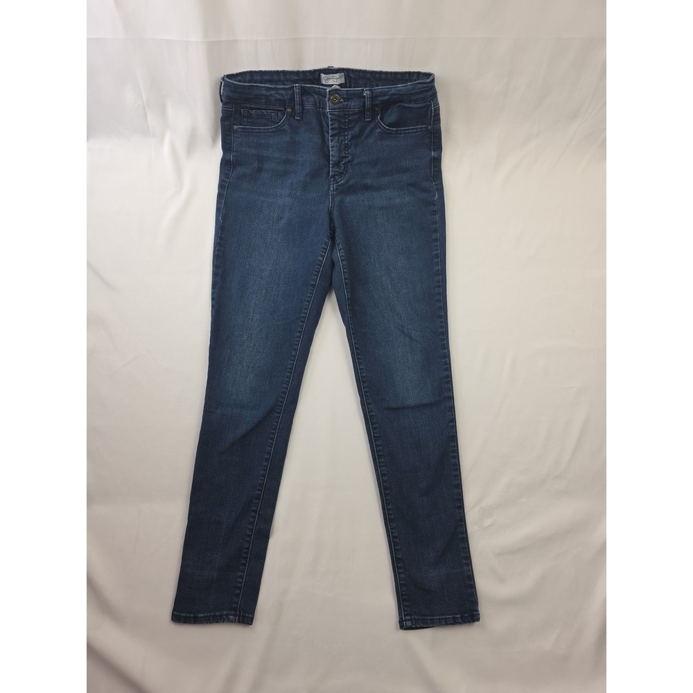 Jessica Simpson High Rise Skinny Jeans‎ 10 Blue Stretch Measures 30x27